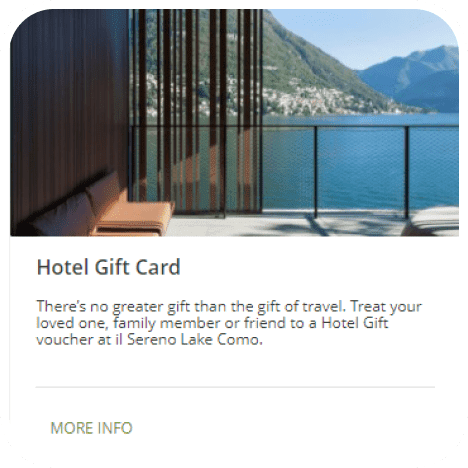 hotel gift card product